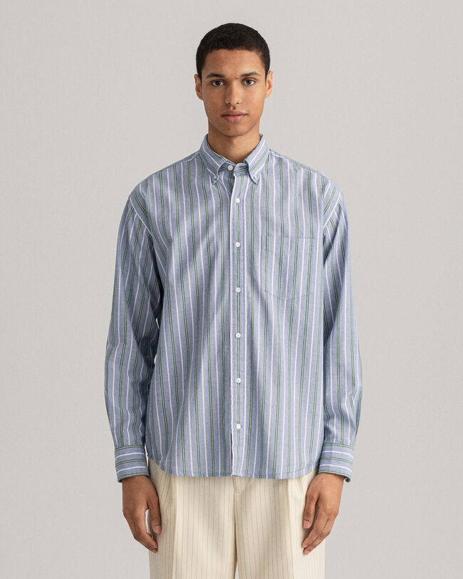 Relaxed Fit Fil-&agrave;-Fil Shirt
