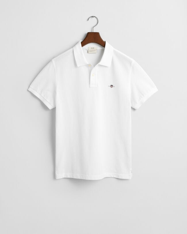 Slim Fit Shield Piqué Polo Shirt