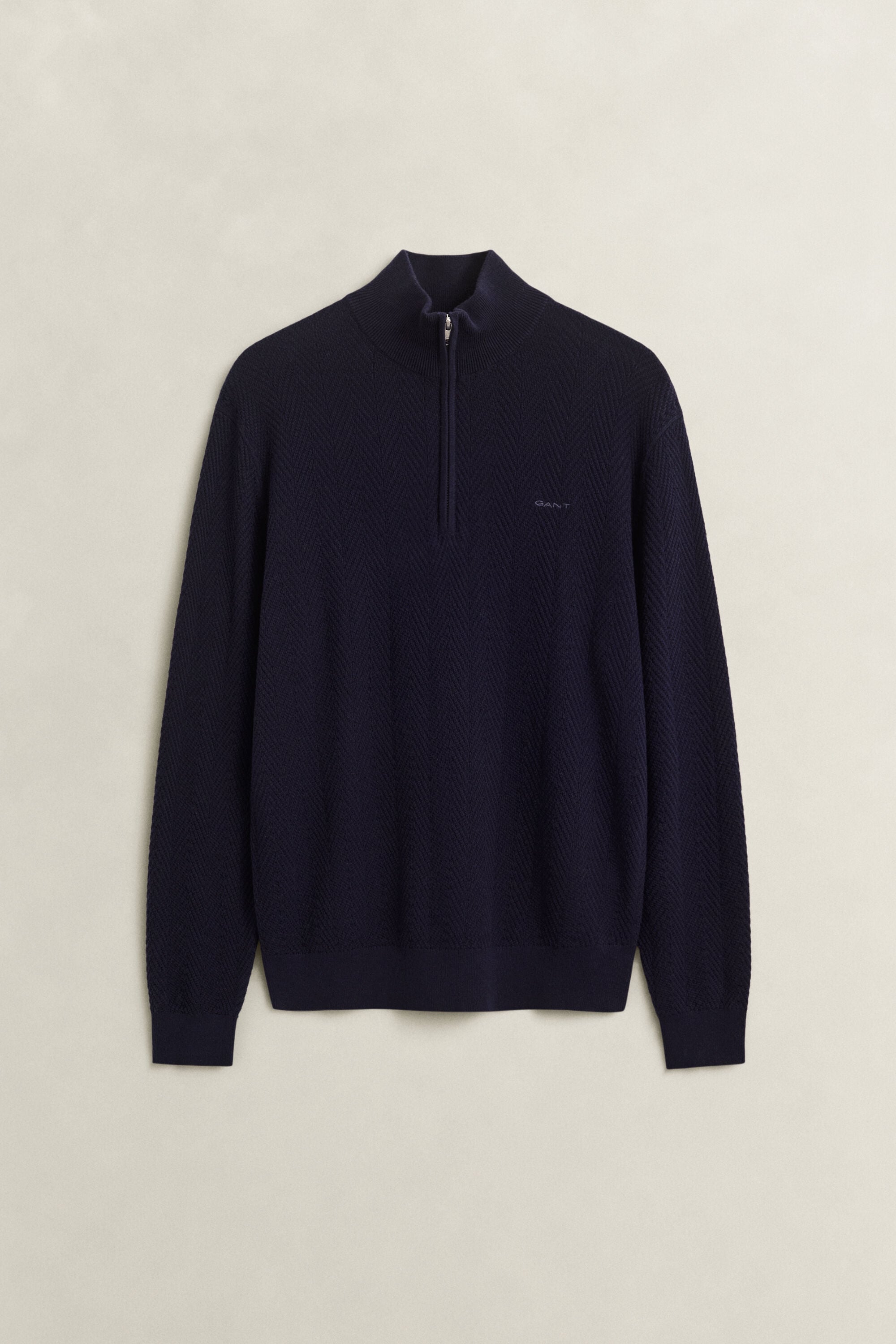 Herringbone Half-Zip Sweater