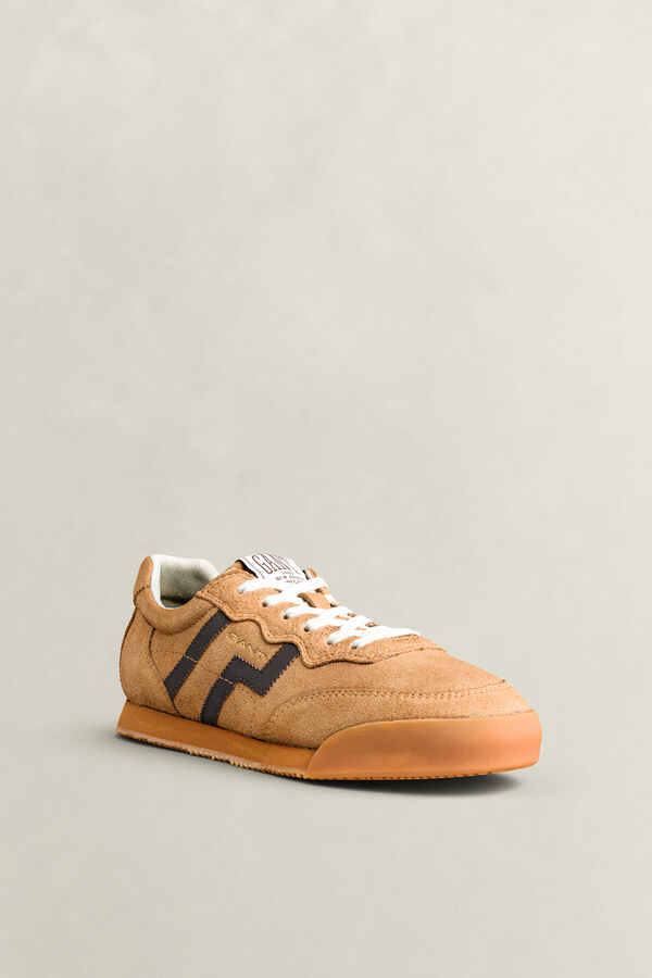 Beylana Suede Sneakers — ROASTED WALNUT