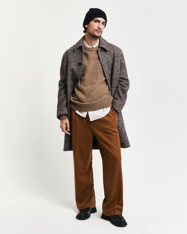 Wool Nepps Crew Neck Sweater