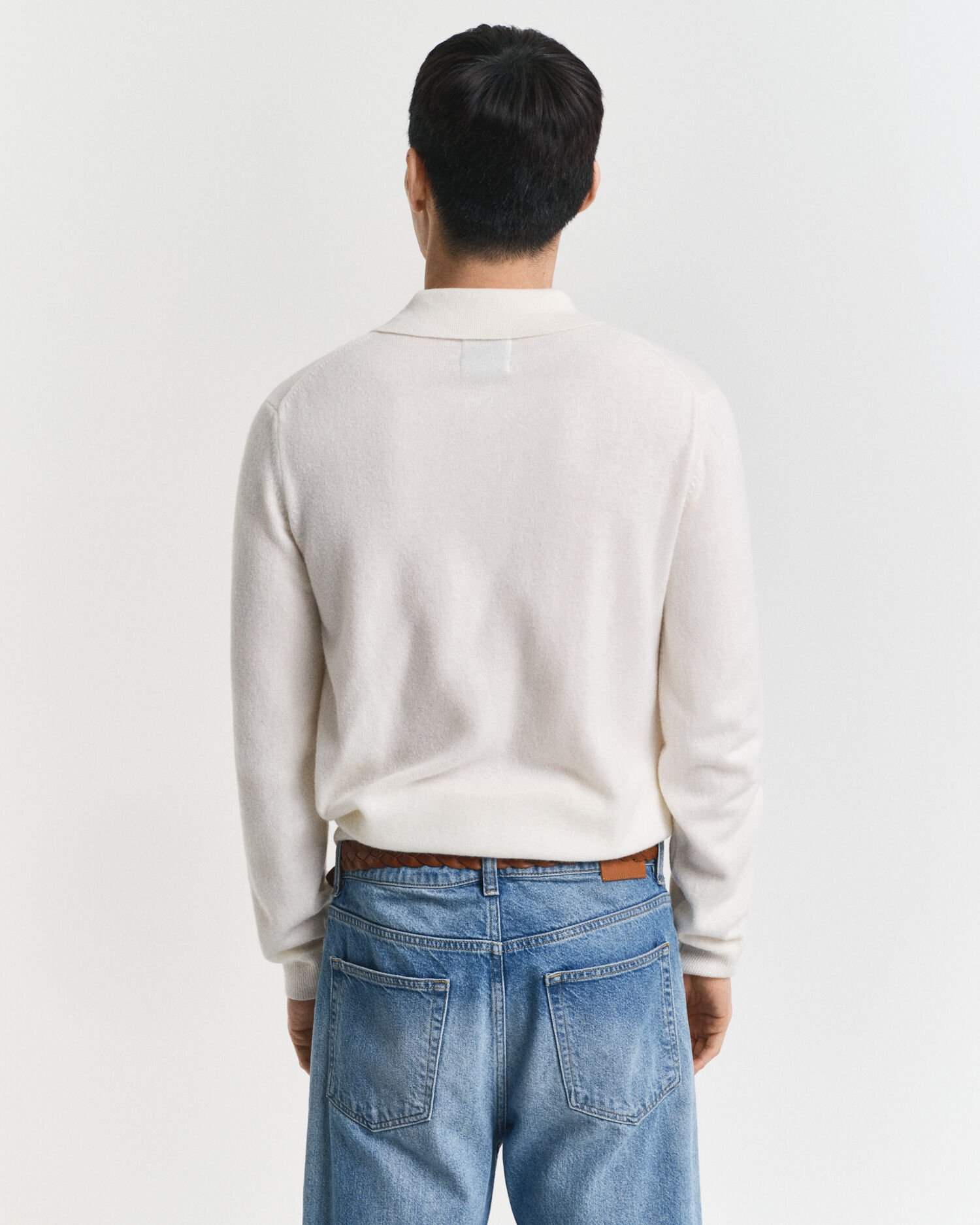 Superfine Lambswool Polo Sweater