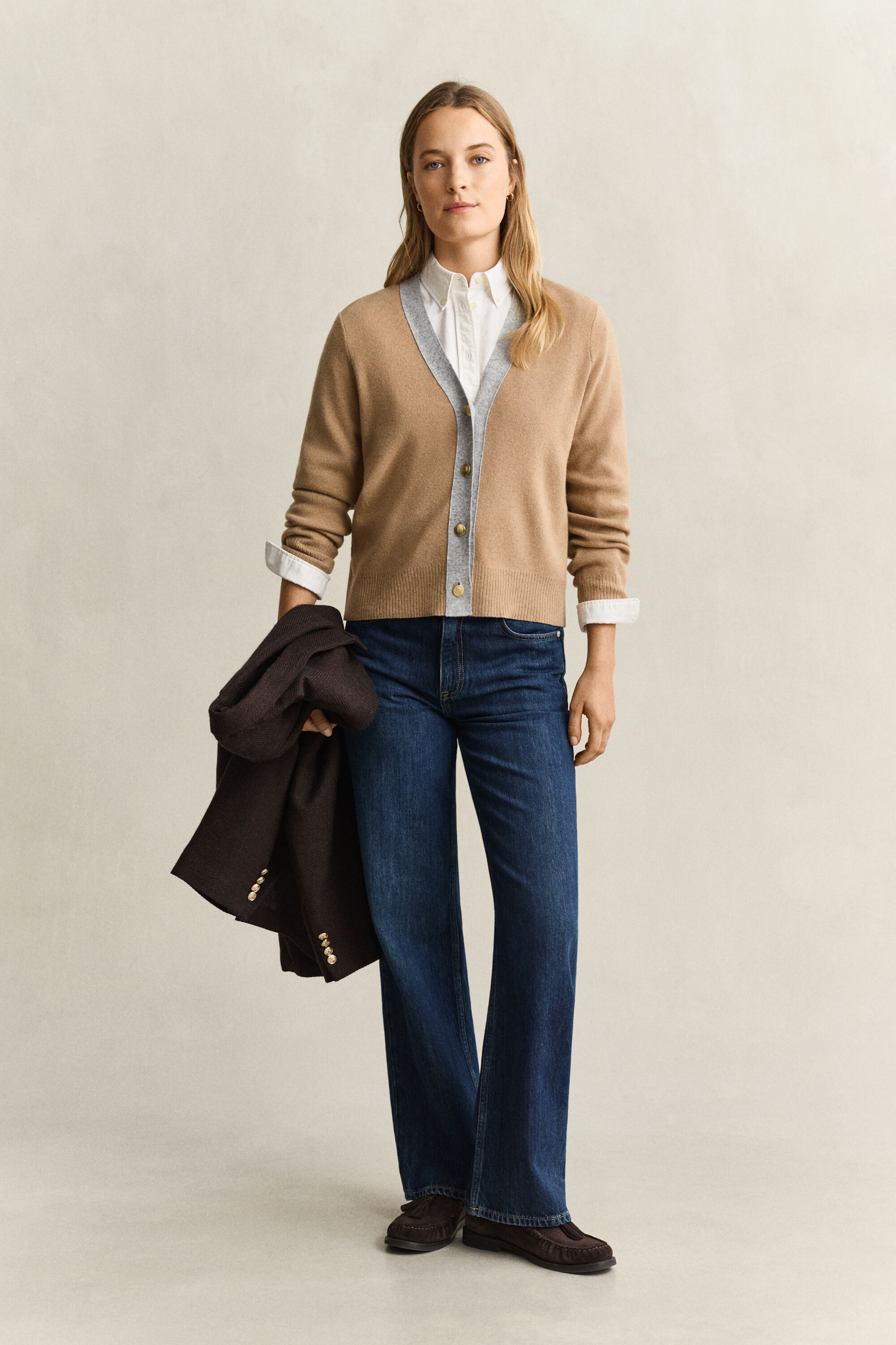 Contrast Cardigan