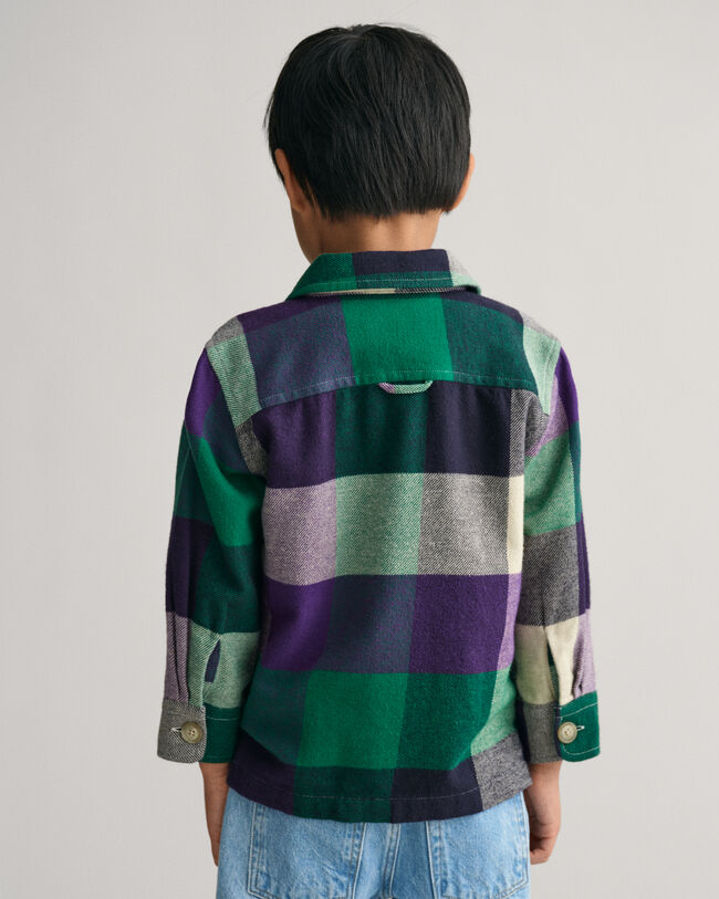 Kids Shield Checked Overshirt