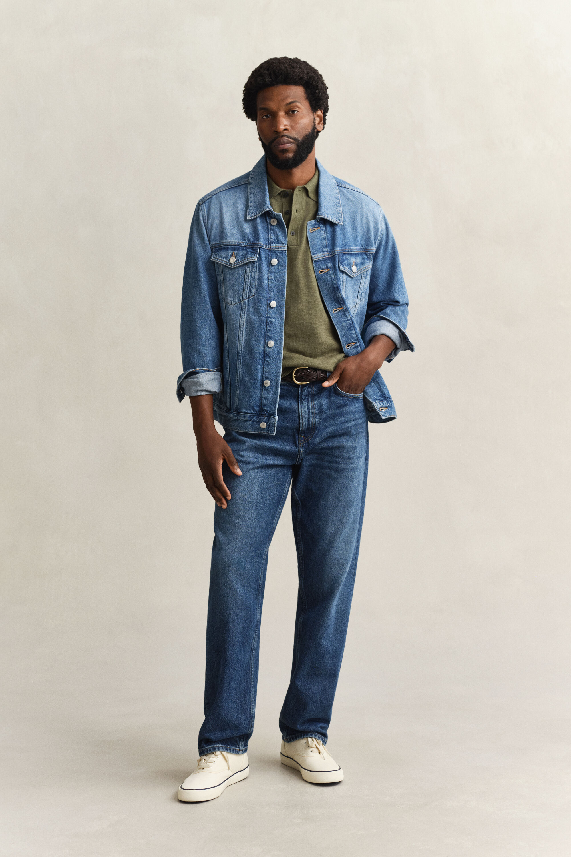 Slub Cotton Blend Short Sleeve Polo Sweater