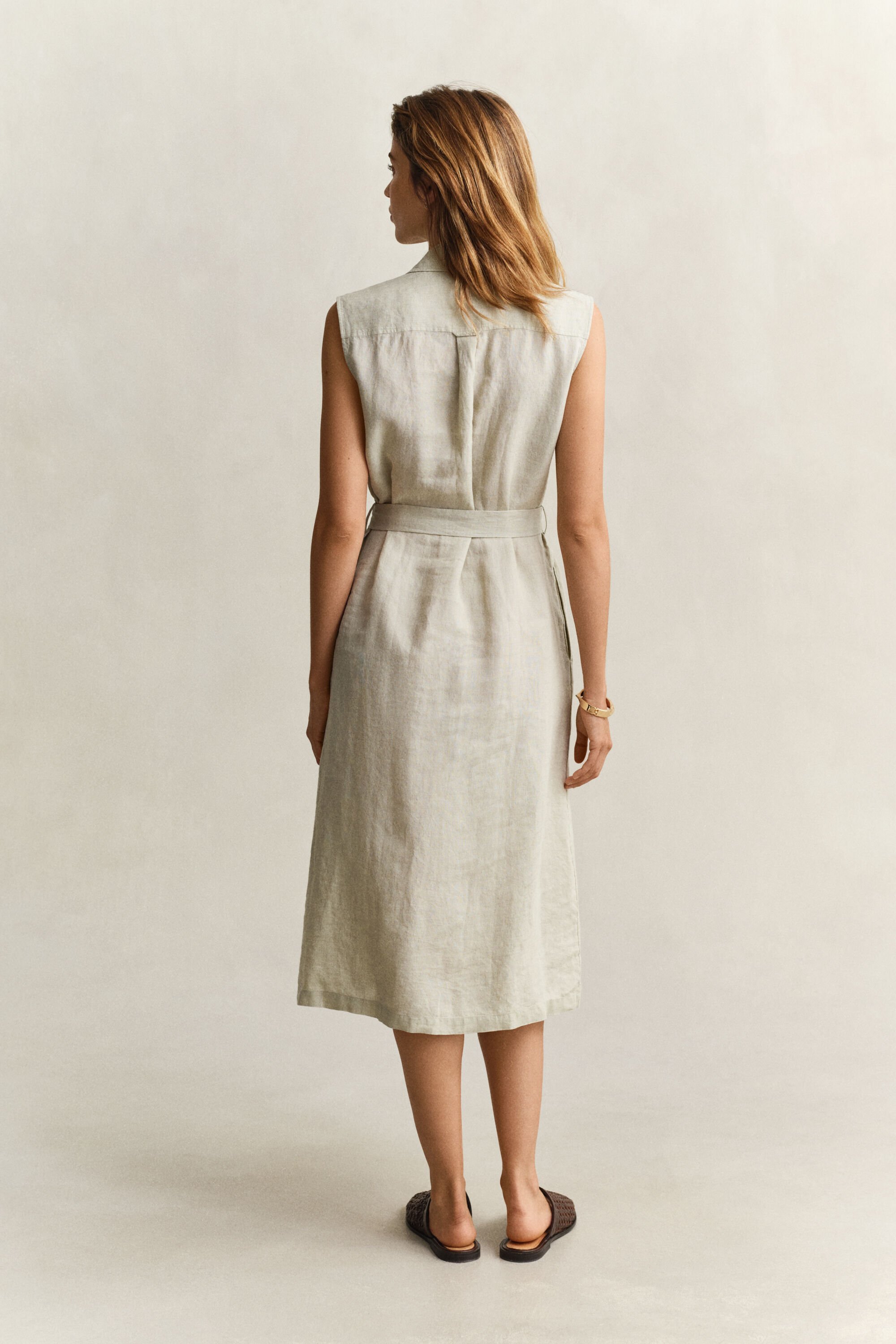 Sleeveless Linen Dress