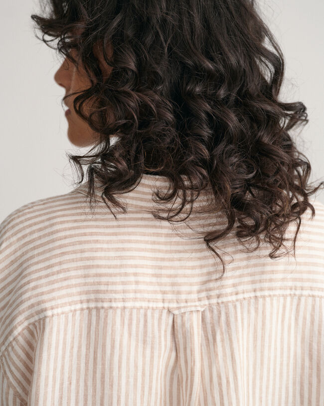 Striped Linen Shirt Dress