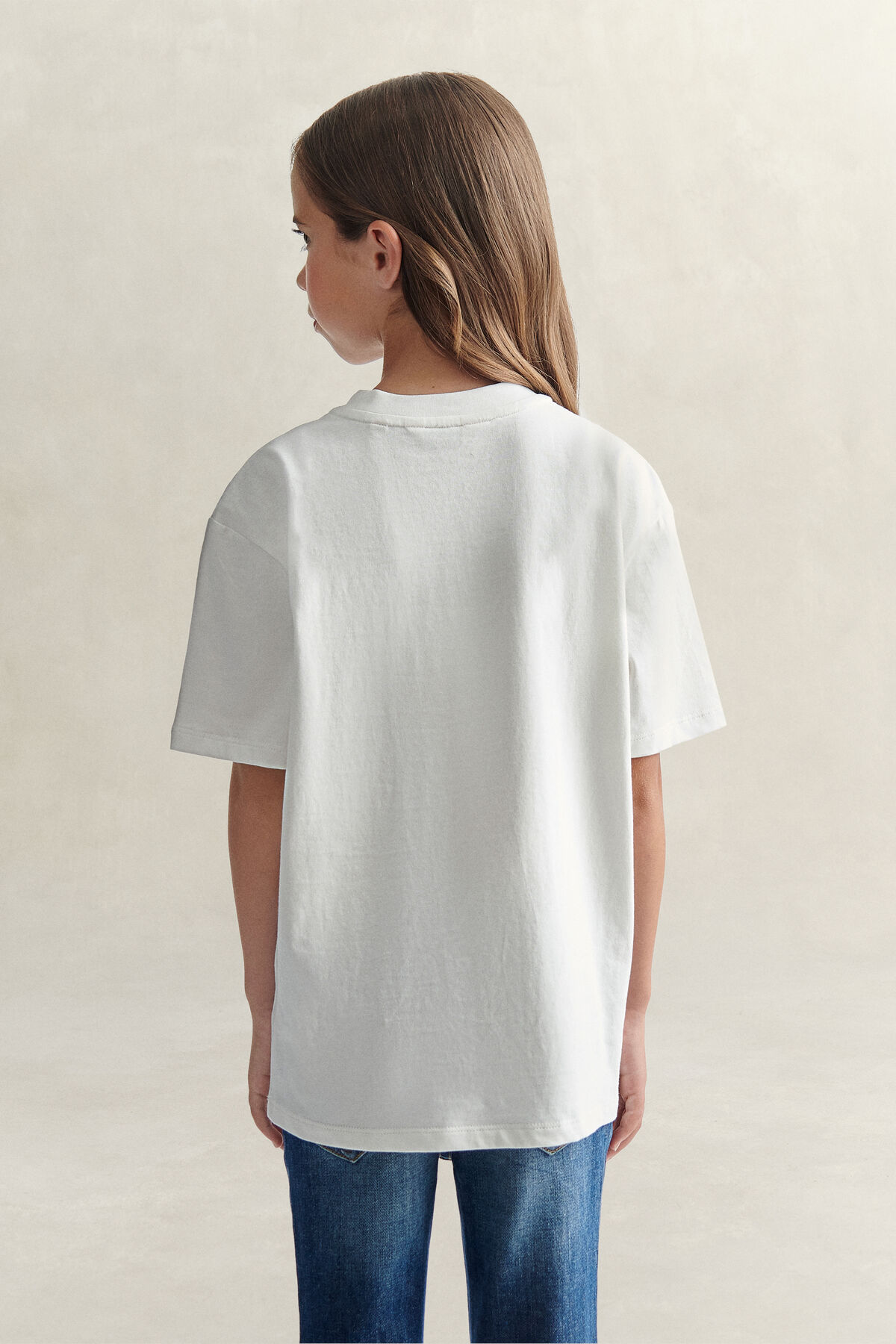 Teen Girls Graphic T-Shirt — CREAM