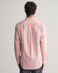 Regular Fit Striped Cotton Linen Shirt