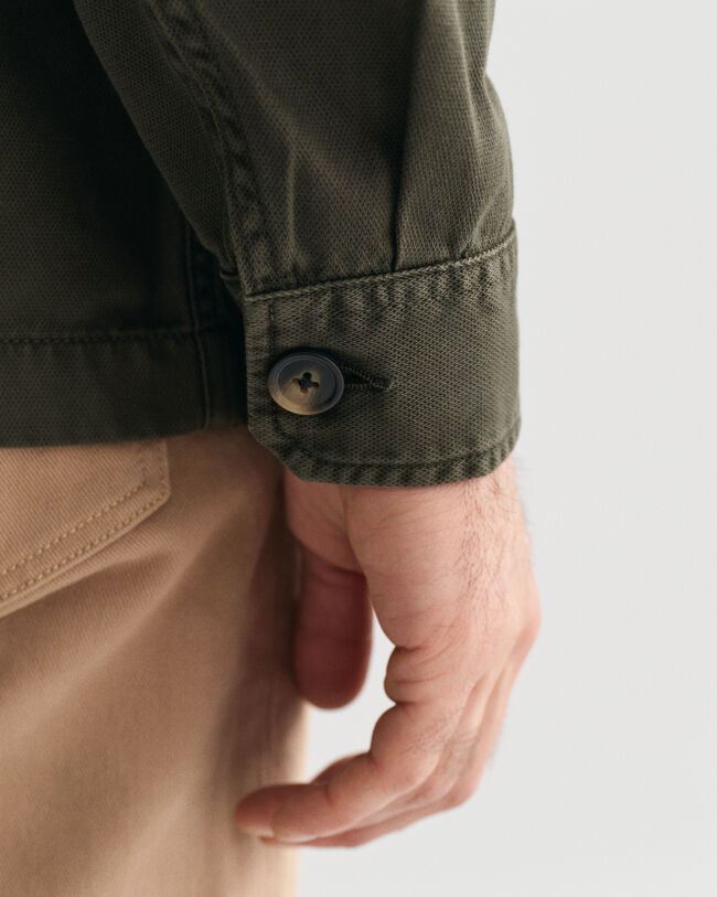 Garment-Dyed Overshirt