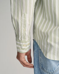 Regular Fit Wide Striped Poplin Shirt