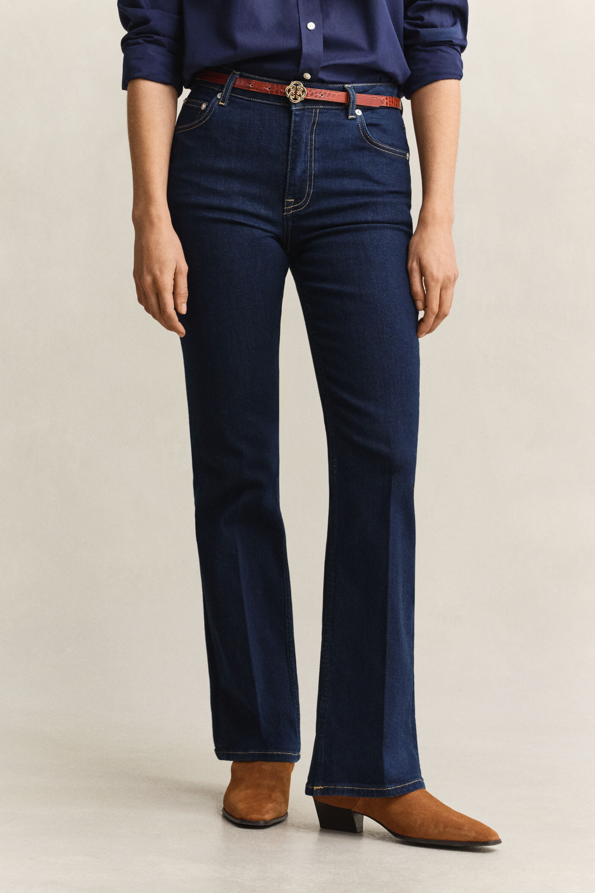 Slim Flared Stretch Jeans