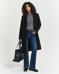 Classic Tailored Wool Blend Coat