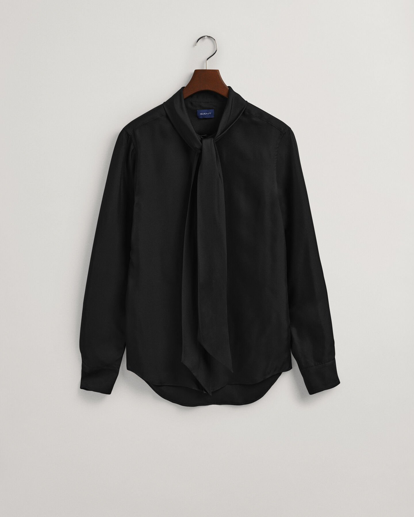 Slim Fit Solid Bow Tie Shirt