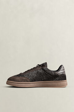 Cuzmo Suede Nylon Sneakers — WEATHERED BROWN 4