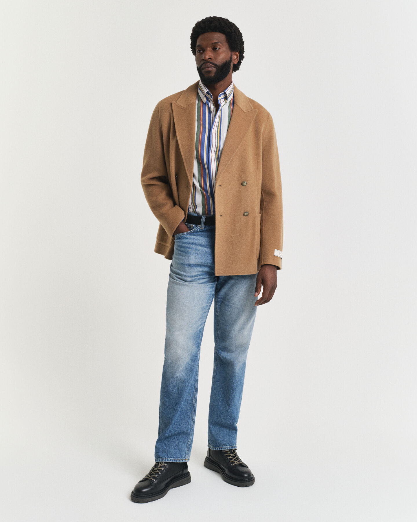 Regular Fit Multi Striped Classic Poplin Shirt