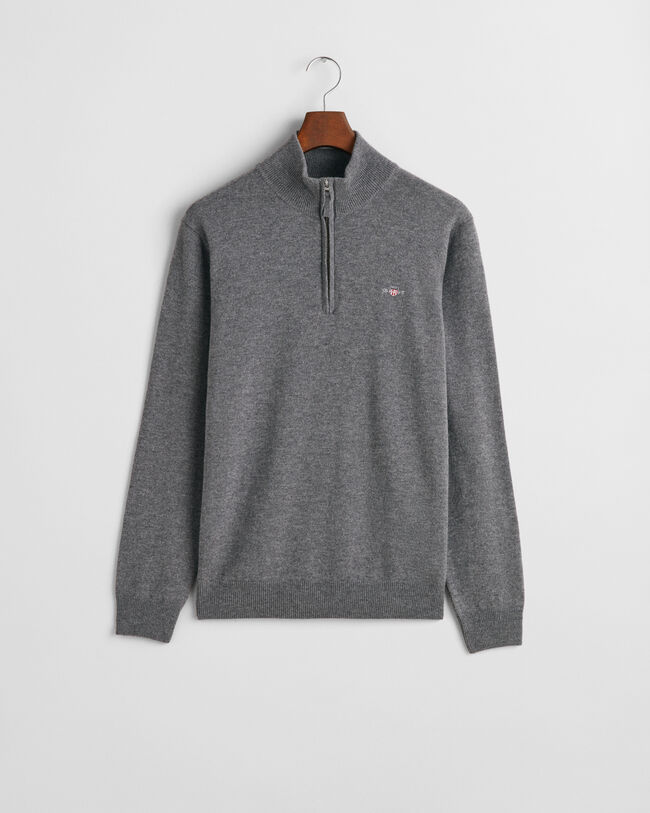 Superfine Lambswool Half-Zip Sweater