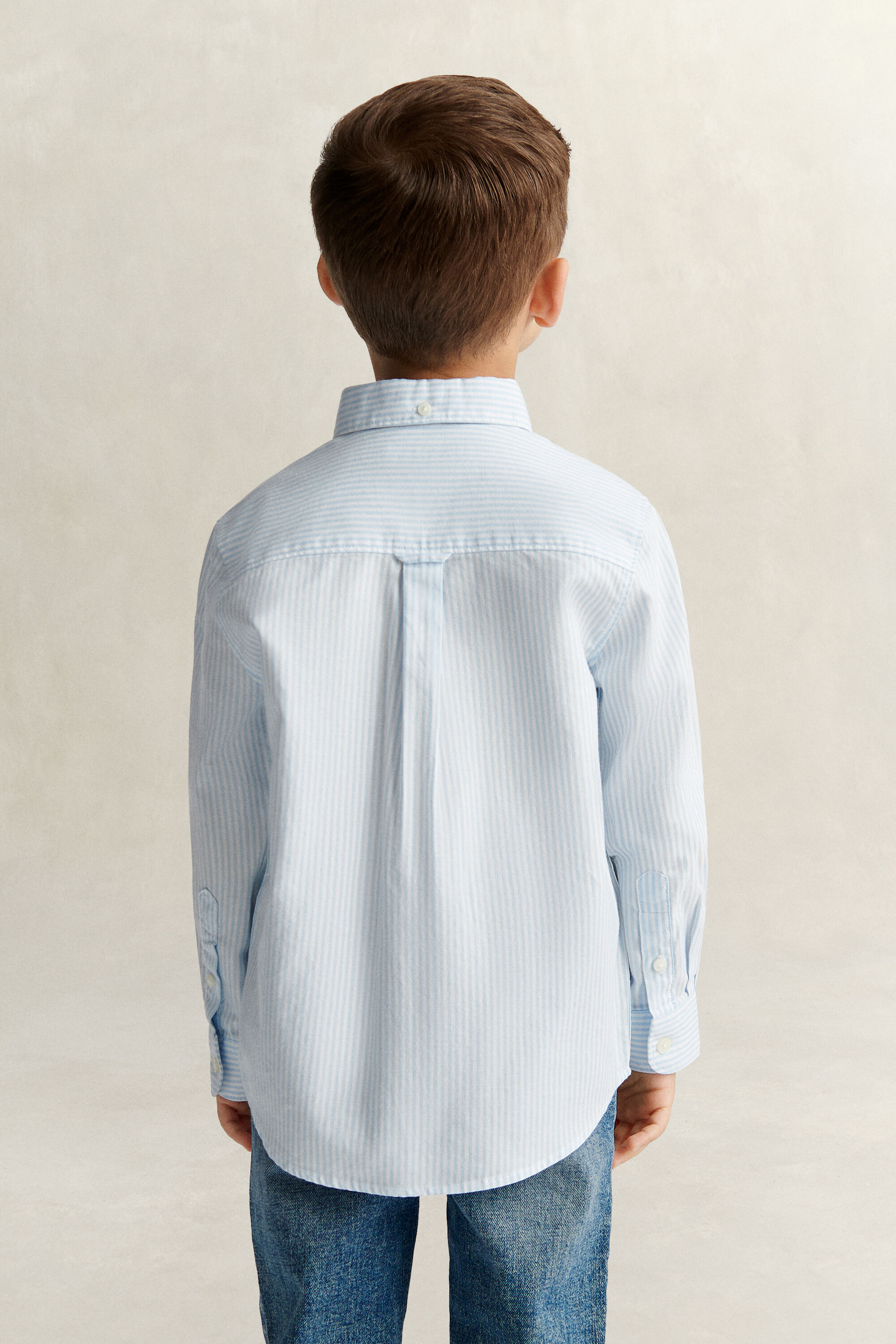 Boys Shield Striped Oxford Shirt