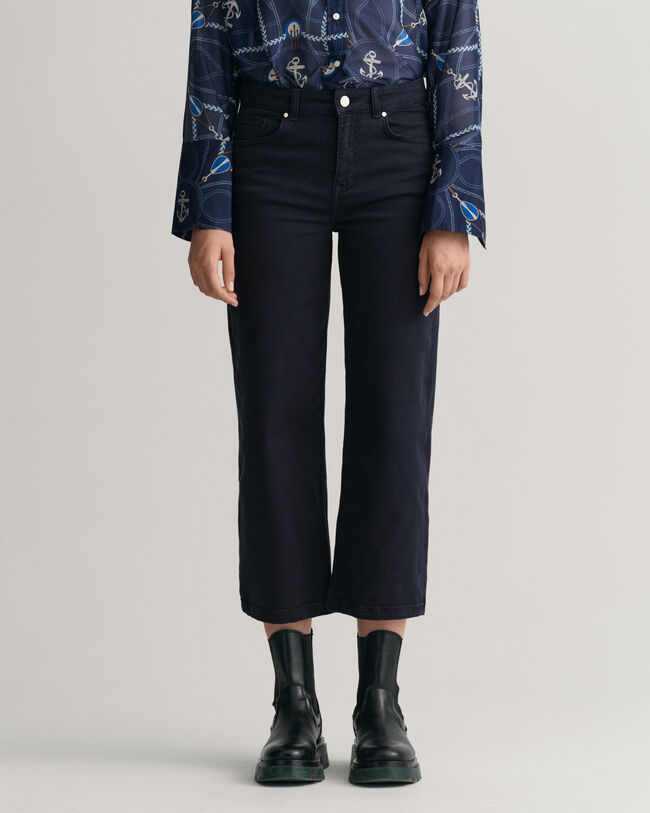 Cropped Wide Color Jeans