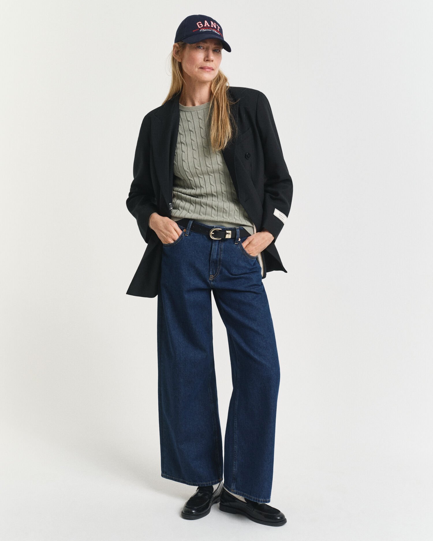 Cable Knit Crew Neck Sweater