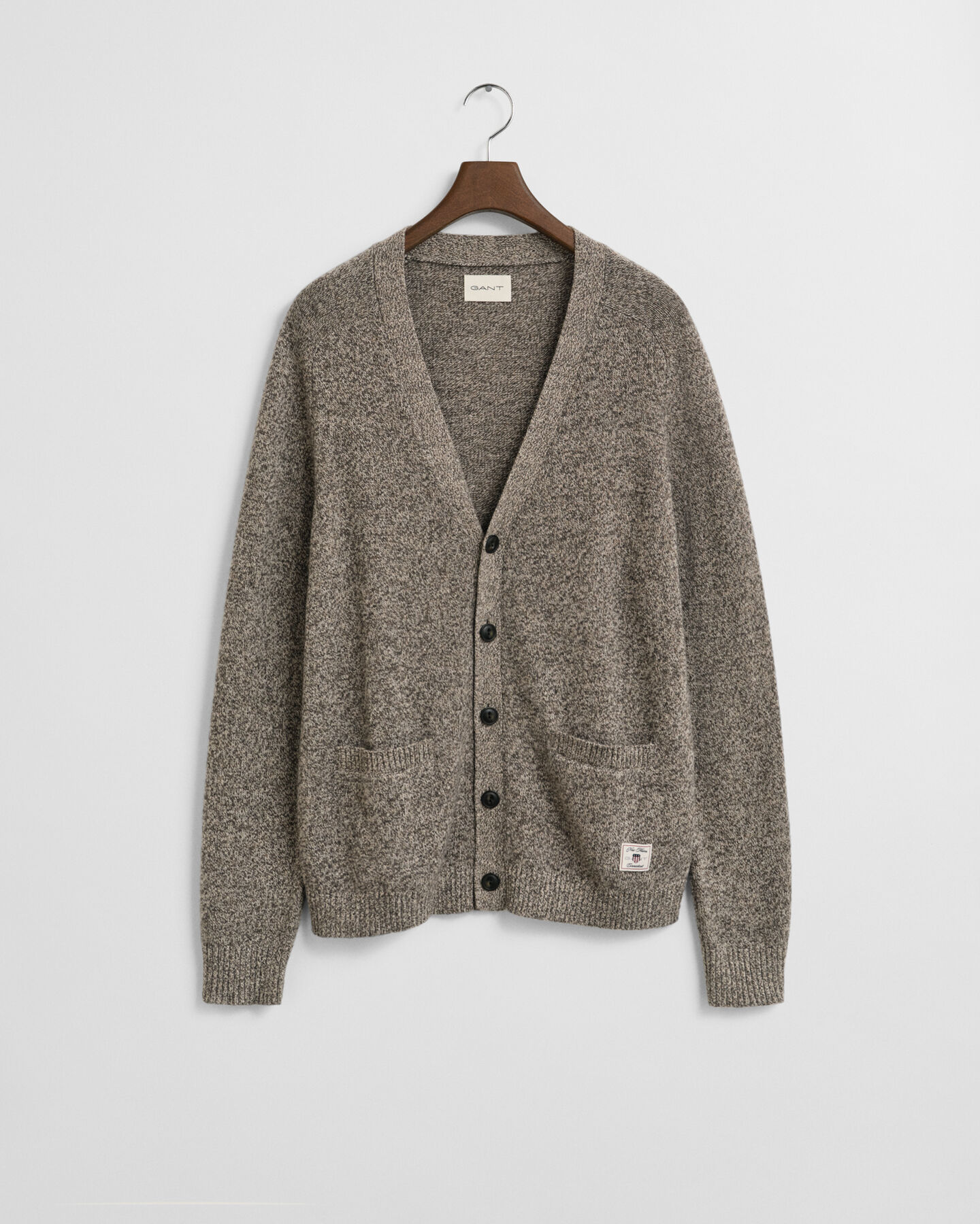 Wool Blend Mouliné Cardigan