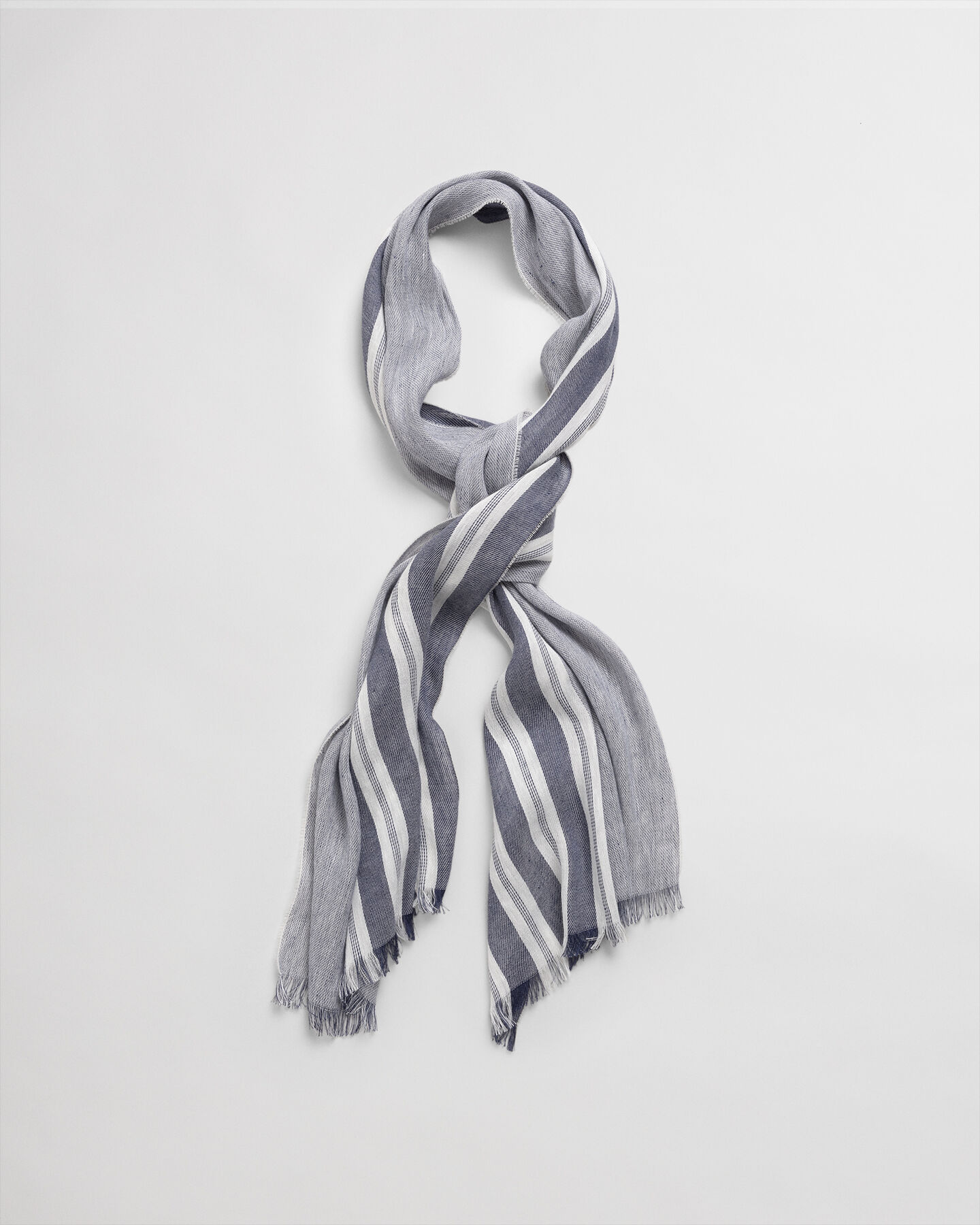Striped Cotton Linen Scarf