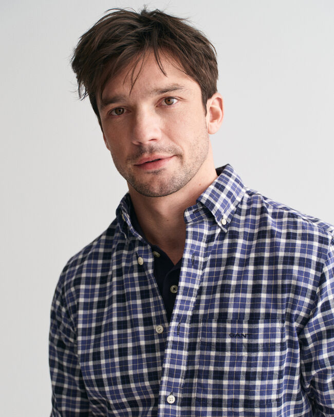 Regular Fit Checked Light Twill Shirt