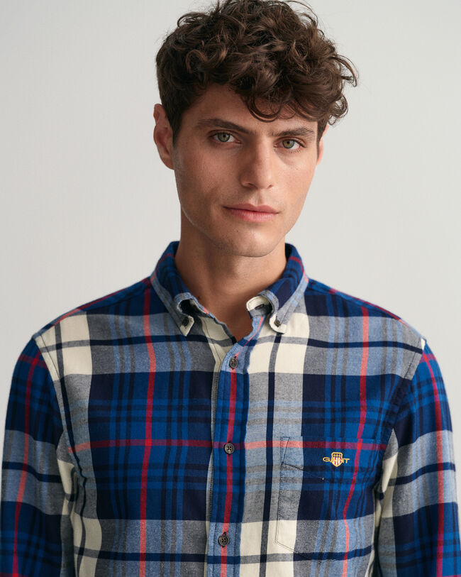 Regular Fit Plaid Flannel Shirt