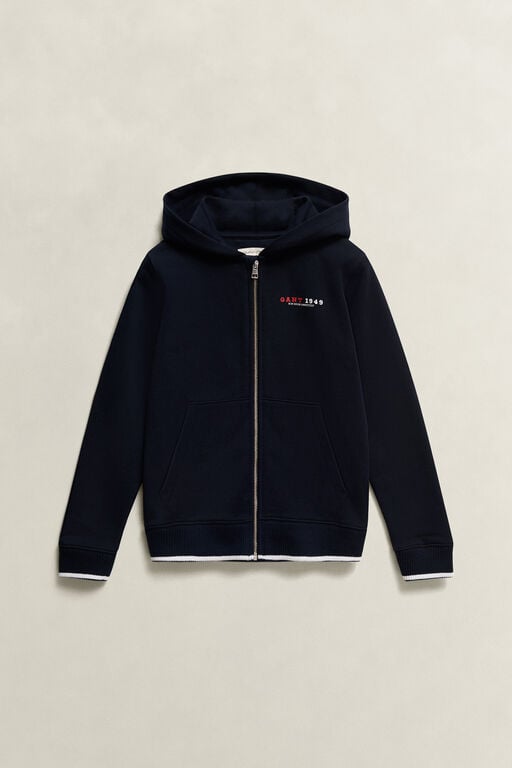 Boys Collegiate Graphic Zip Hoodie