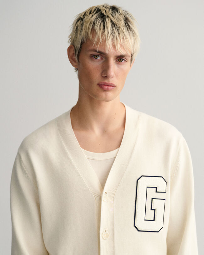 Supima Cotton Letterman Cardigan