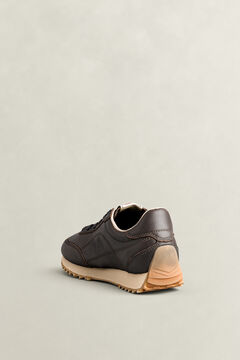 Beja Leather Sneakers — DARK BROWN 3