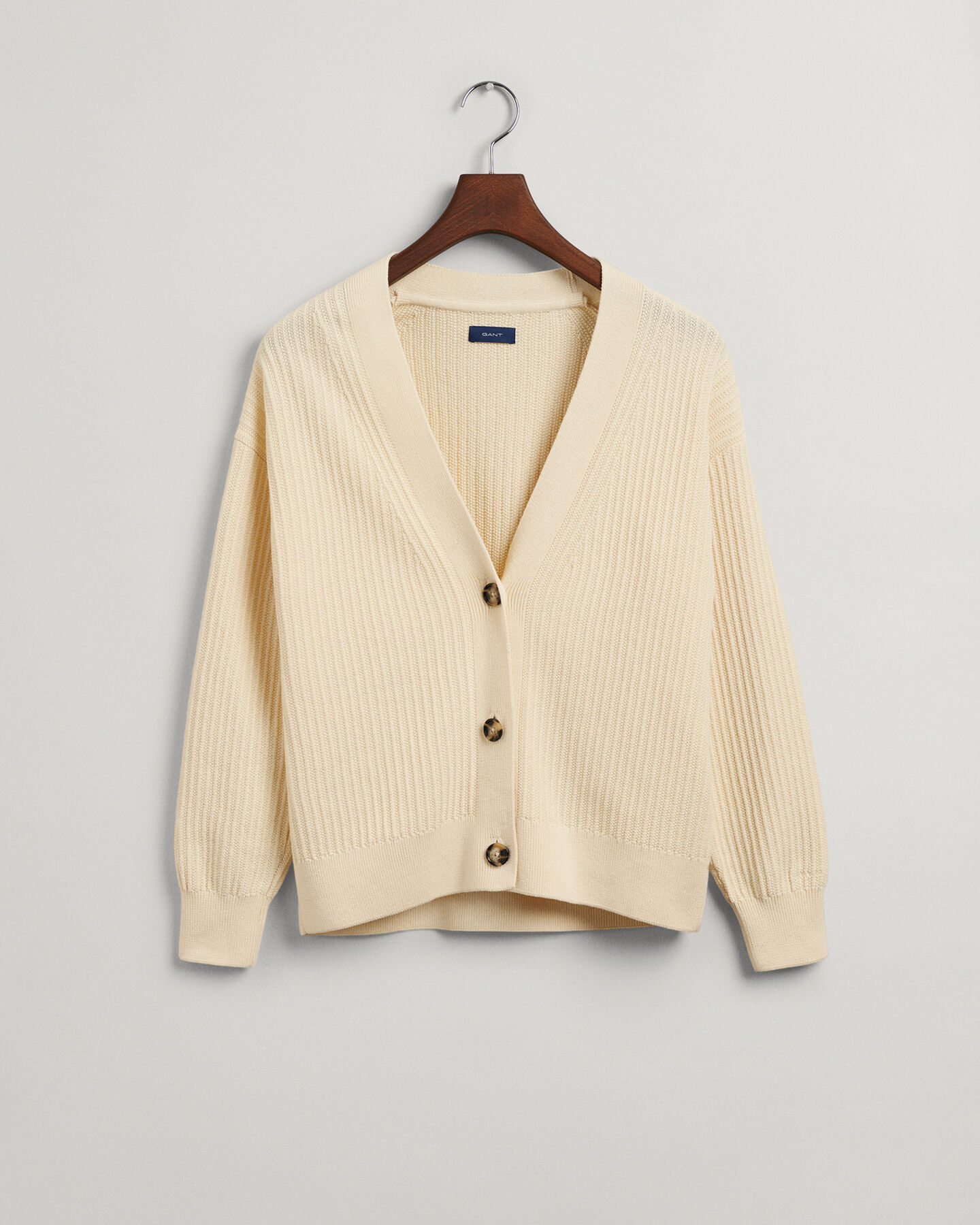 Cotton Ribbed Cardigan