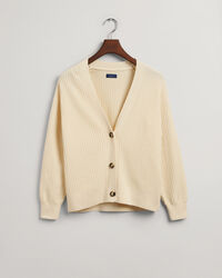Cotton Ribbed Cardigan
