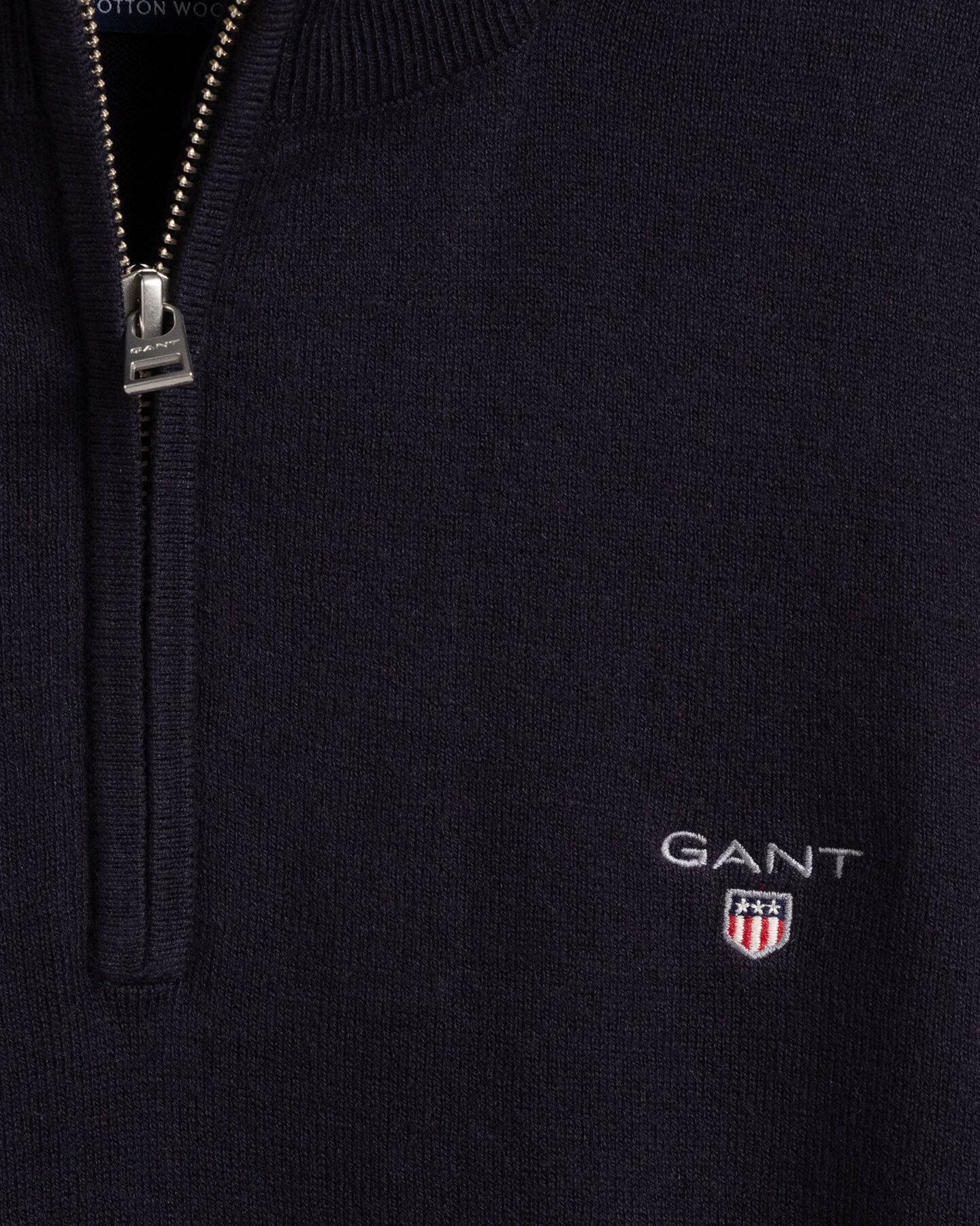 Cotton Wool Half-Zip Sweater