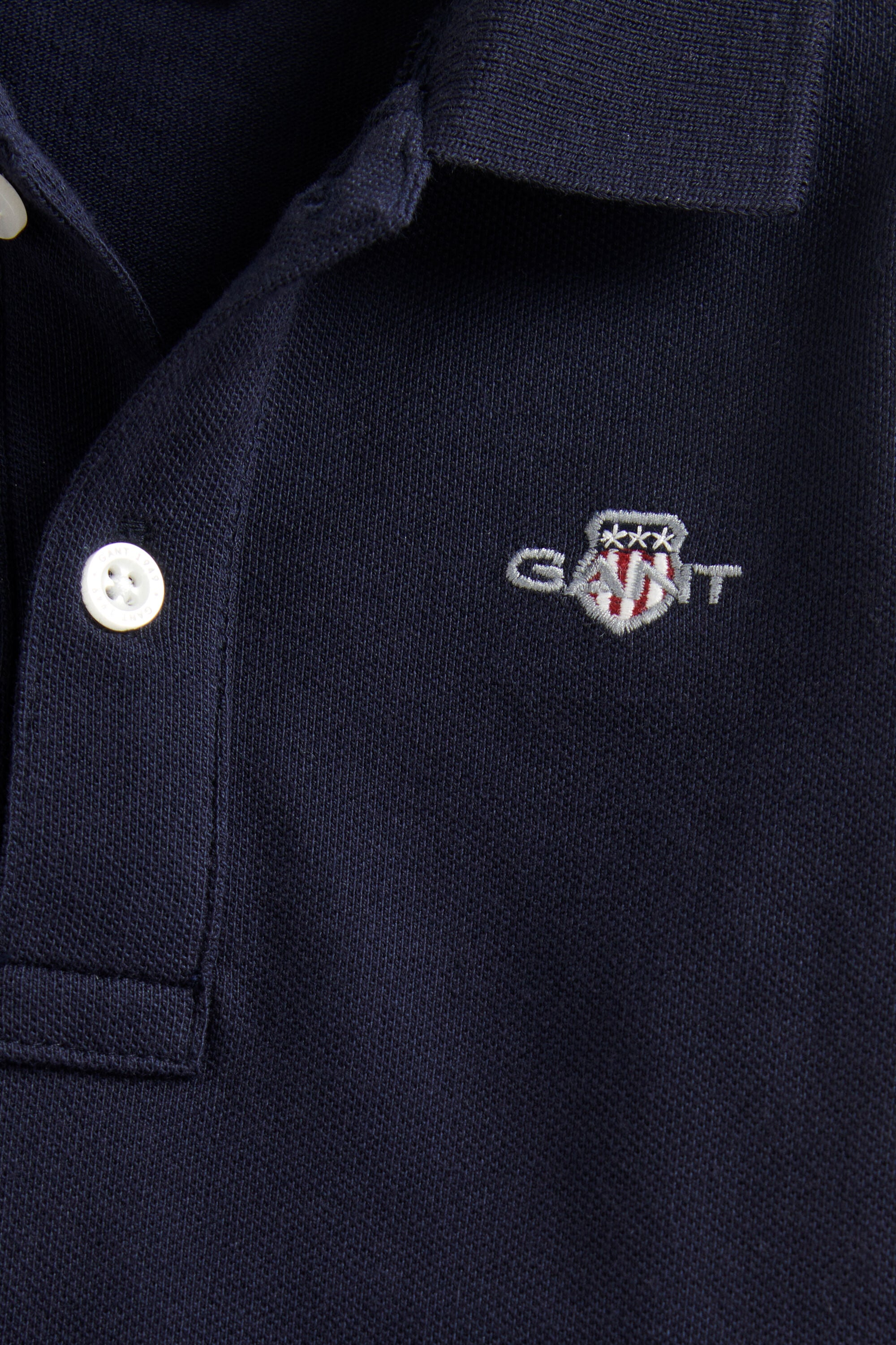 Boys Shield Long Sleeve Polo Shirt