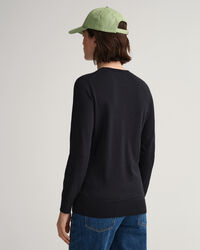 Cotton Cashmere Crew Neck Sweater