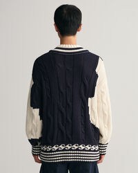 Intarsia V-Neck Sweater