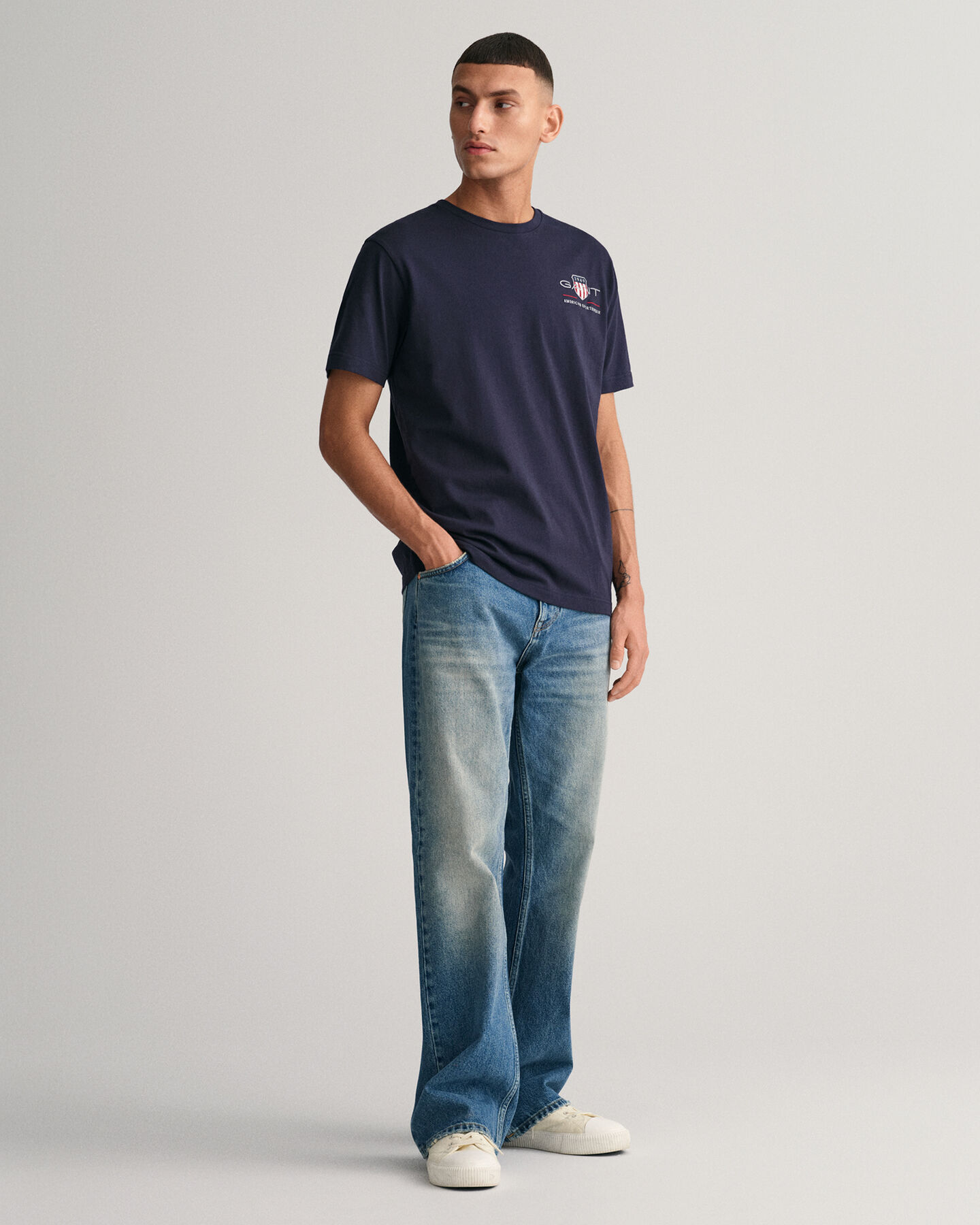 Embroidered Archive Shield TShirt GANT