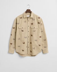 Relaxed Fit Embroidered Twill Shirt