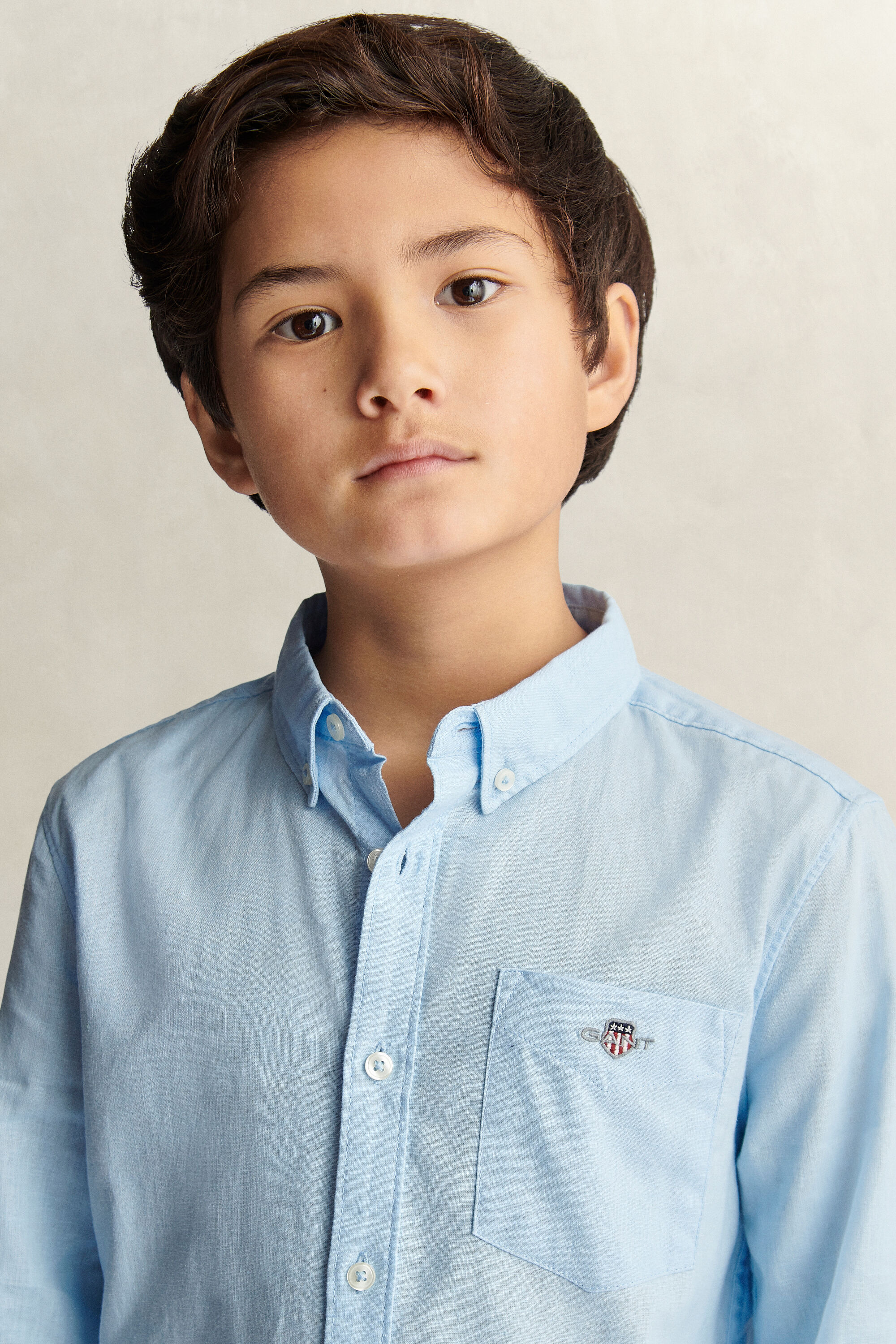 Teen Boys Linen Blend Shirt