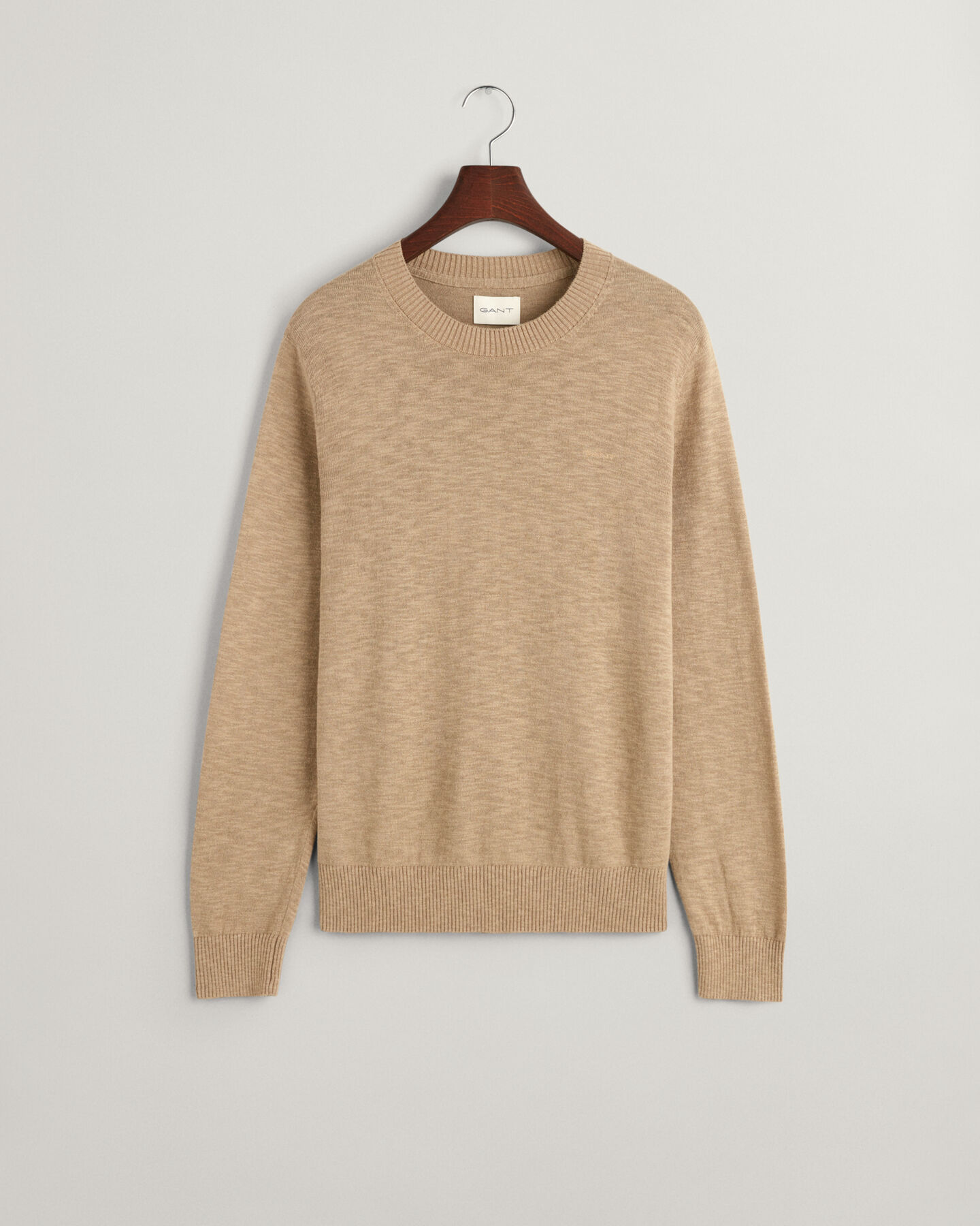 Cotton Linen Crew Neck Sweater