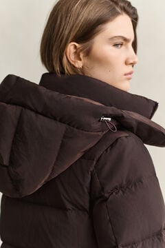 Long Down Coat — DEEP BROWN 8