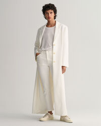 White Cropped Slim Fit Jeans