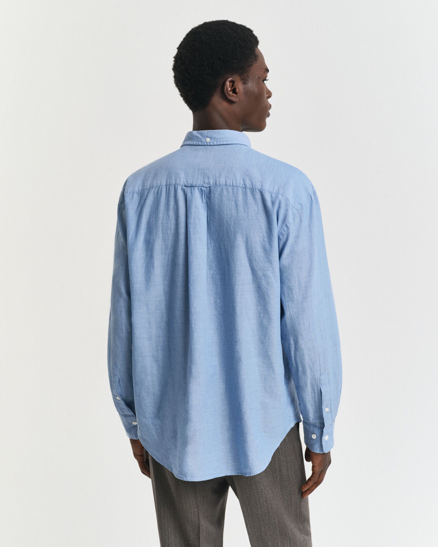 Relaxed Fit Indigo Chambray Shirt