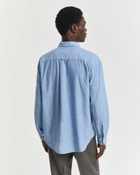 Relaxed Fit Indigo Chambray Shirt