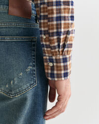 Regular Fit Checked Light Twill Shirt