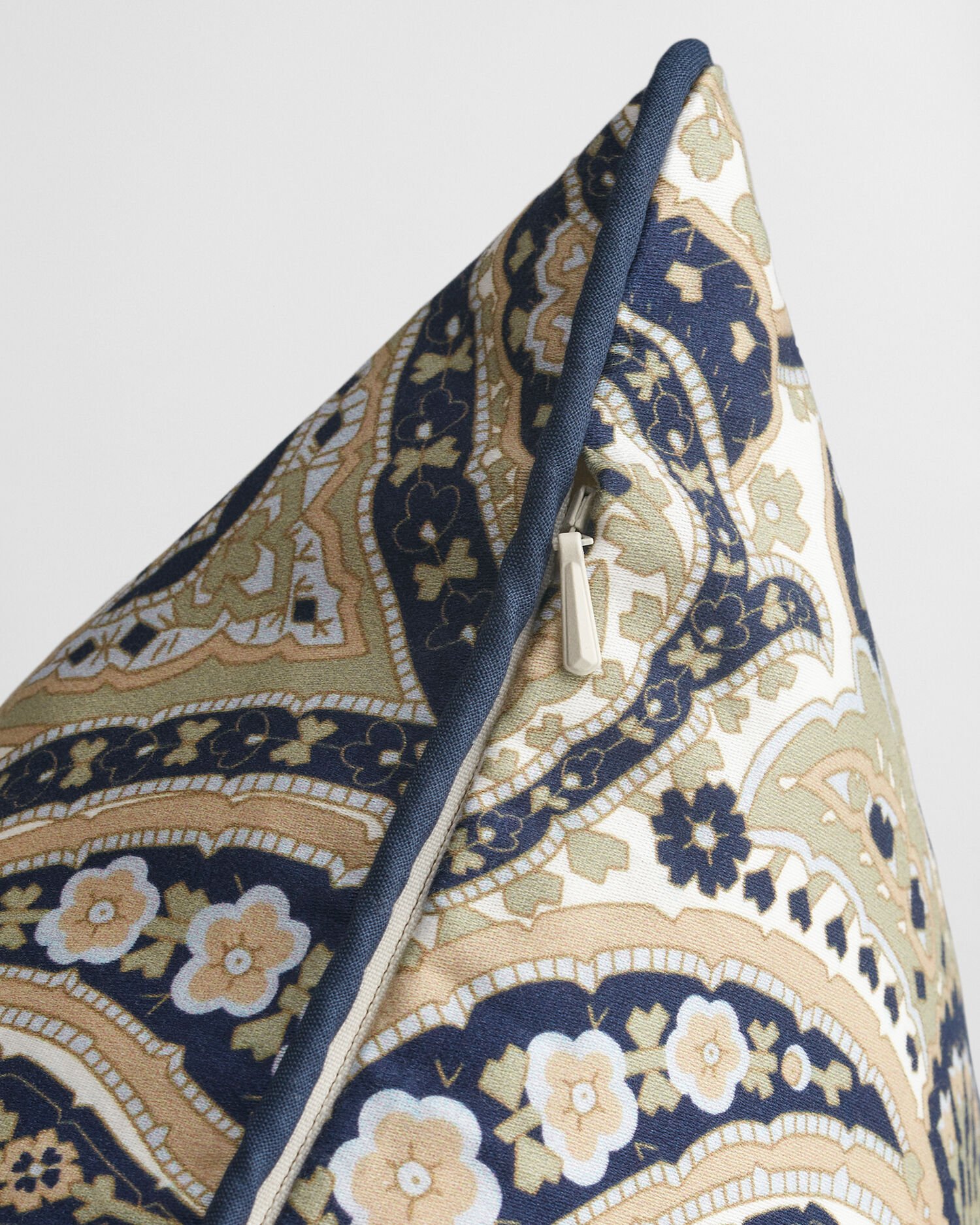 Sateen Paisley Print Cushion