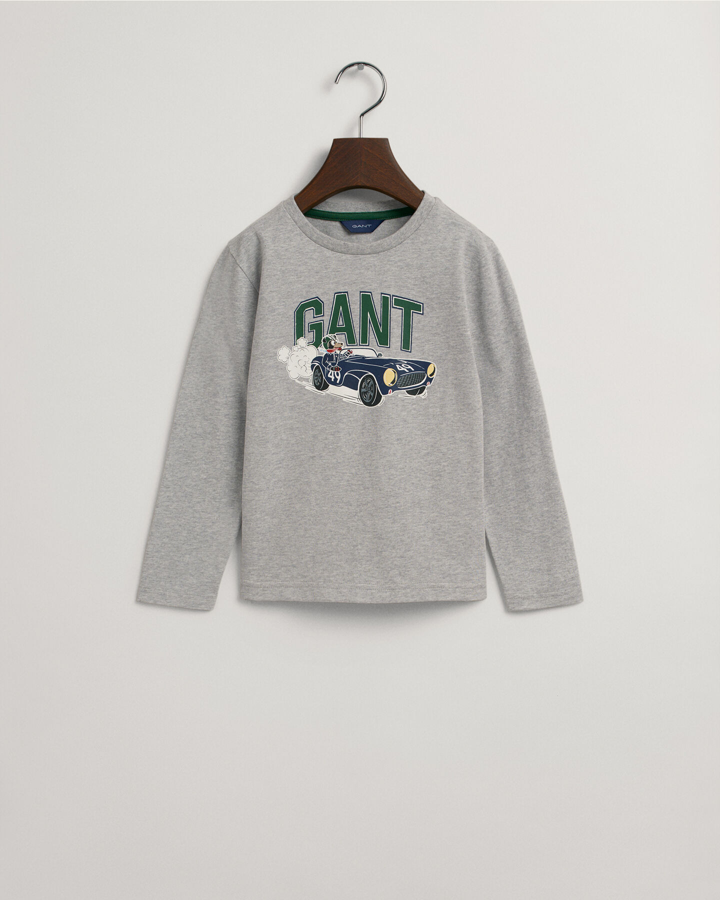 Boys Driving Dog Long Sleeve T-Shirt