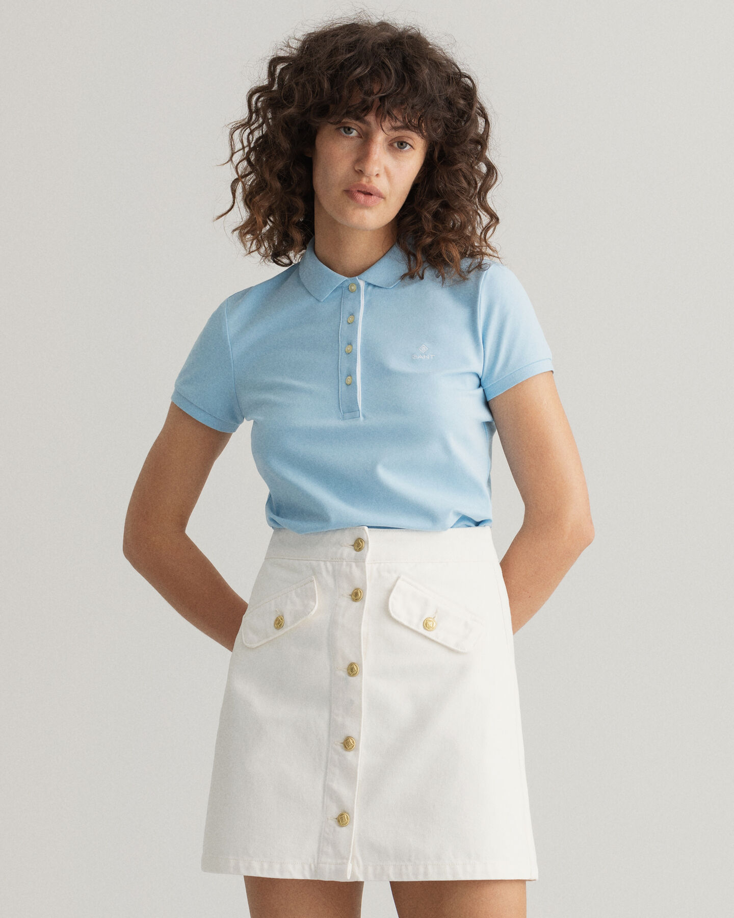 Contrast Collar Piqu&eacute; Polo Shirt