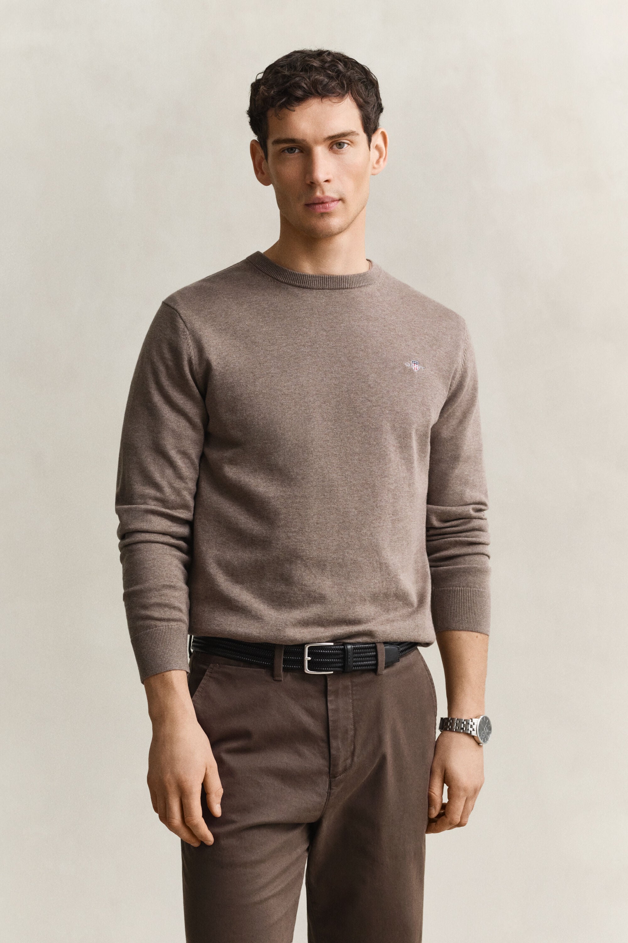 Classic Cotton Crew Neck Sweater